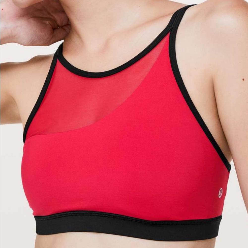 Lululemon Forget The Rest Bra Flamenco Red / Black
